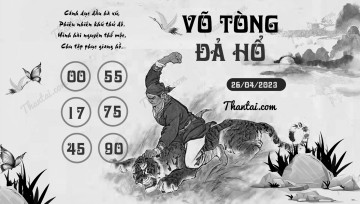 VÕ TÒNG ĐẢ HỔ 26/04/2023