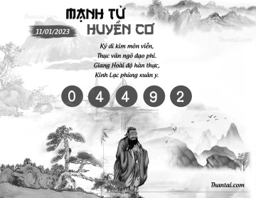 MẠNH TỬ HUYỀN CƠ 11/01/2023