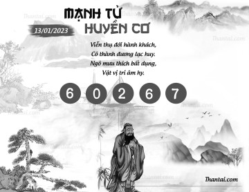 MẠNH TỬ HUYỀN CƠ 13/01/2023