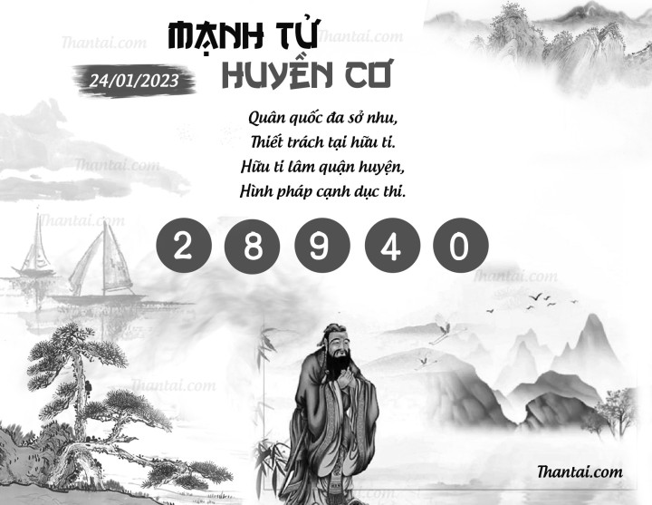MẠNH TỬ HUYỀN CƠ 09/01/2023