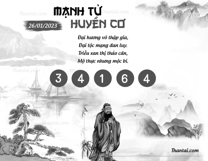 MẠNH TỬ HUYỀN CƠ 11/01/2023
