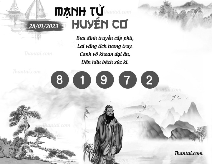 MẠNH TỬ HUYỀN CƠ 13/01/2023