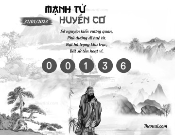 MẠNH TỬ HUYỀN CƠ 31/01/2023