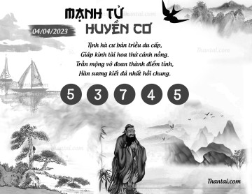 MẠNH TỬ HUYỀN CƠ 04/04/2023