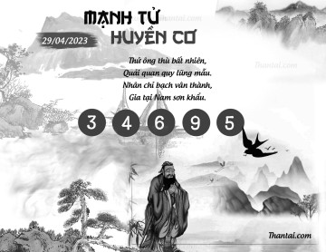 MẠNH TỬ HUYỀN CƠ 29/04/2023