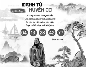 MẠNH TỬ HUYỀN CƠ 27/05/2023