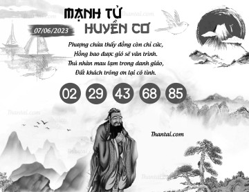 MẠNH TỬ HUYỀN CƠ 07/06/2023