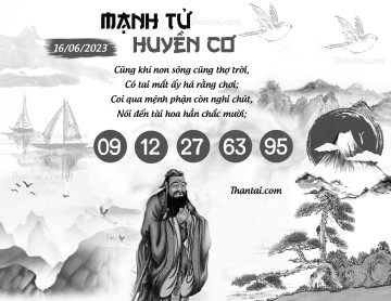 MẠNH TỬ HUYỀN CƠ 16/06/2023