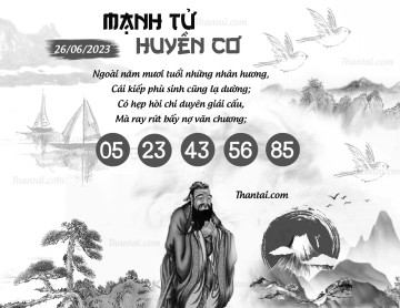 MẠNH TỬ HUYỀN CƠ 26/06/2023