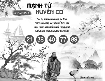 MẠNH TỬ HUYỀN CƠ 03/07/2023