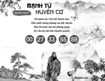 MẠNH TỬ HUYỀN CƠ 04/07/2023