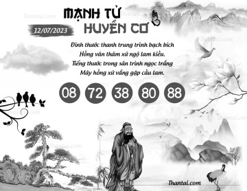 MẠNH TỬ HUYỀN CƠ 12/07/2023