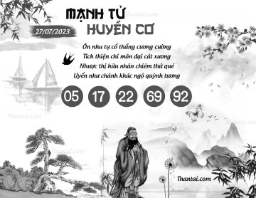 MẠNH TỬ HUYỀN CƠ 27/07/2023