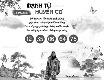 MẠNH TỬ HUYỀN CƠ 13/08/2023