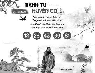 MẠNH TỬ HUYỀN CƠ 01/09/2023