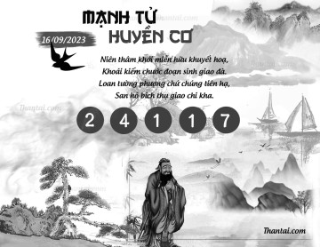 MẠNH TỬ HUYỀN CƠ 16/09/2023