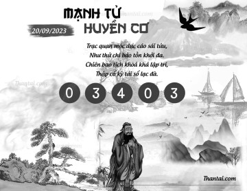 MẠNH TỬ HUYỀN CƠ 20/09/2023