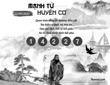 MẠNH TỬ HUYỀN CƠ 22/09/2023