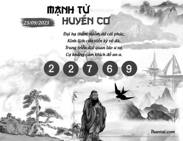 MẠNH TỬ HUYỀN CƠ 23/09/2023