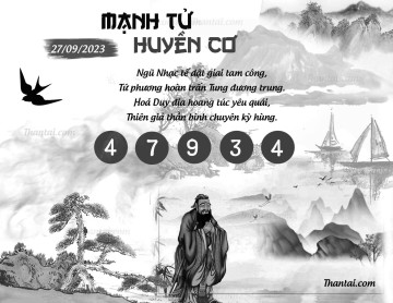 MẠNH TỬ HUYỀN CƠ 27/09/2023