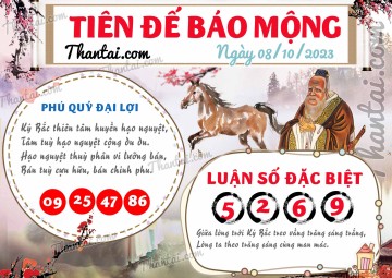 Tiên Đế Báo Mộng 08/10/2023