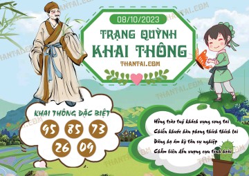 Trạng Quỳnh Khai Thông 08/10/2023