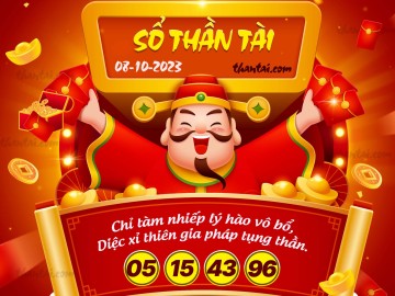 SỔ THẦN TÀI 08/10/2023