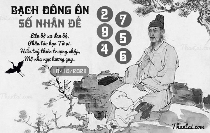 BẠCH ĐÔNG ÔN 03/10/2023