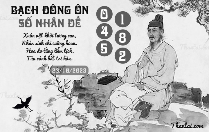 BẠCH ĐÔNG ÔN 08/10/2023