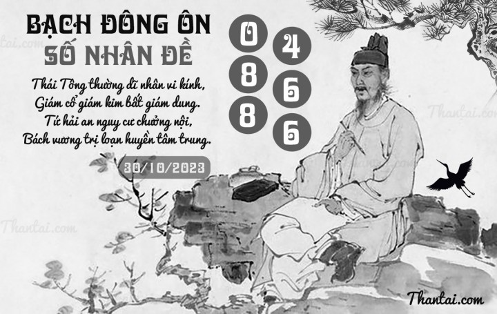 BẠCH ĐÔNG ÔN 15/10/2023