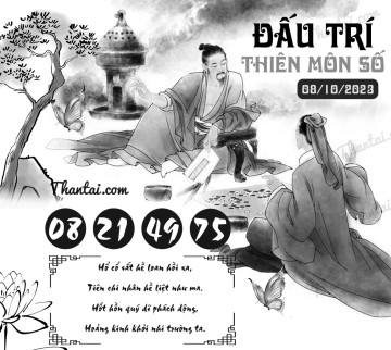 ĐẤU TRÍ THIÊN MÔN SỐ 08/10/2023