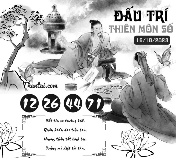 ĐẤU TRÍ THIÊN MÔN SỐ 01/10/2023