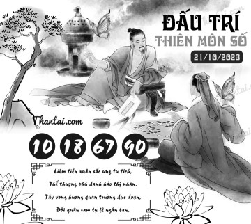 ĐẤU TRÍ THIÊN MÔN SỐ 21/10/2023