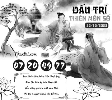 ĐẤU TRÍ THIÊN MÔN SỐ 23/10/2023