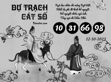 DỰ TRẠCH CÁT SỐ 12/10/2023