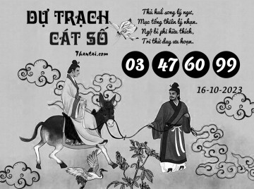 DỰ TRẠCH CÁT SỐ 16/10/2023