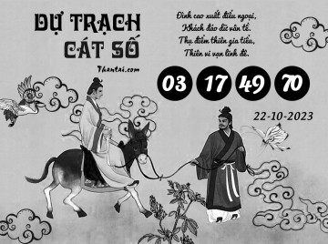 DỰ TRẠCH CÁT SỐ 22/10/2023