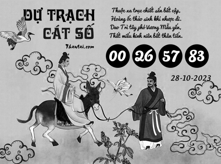 DỰ TRẠCH CÁT SỐ 13/10/2023