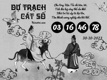 DỰ TRẠCH CÁT SỐ 30/10/2023