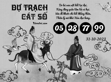 DỰ TRẠCH CÁT SỐ 31/10/2023