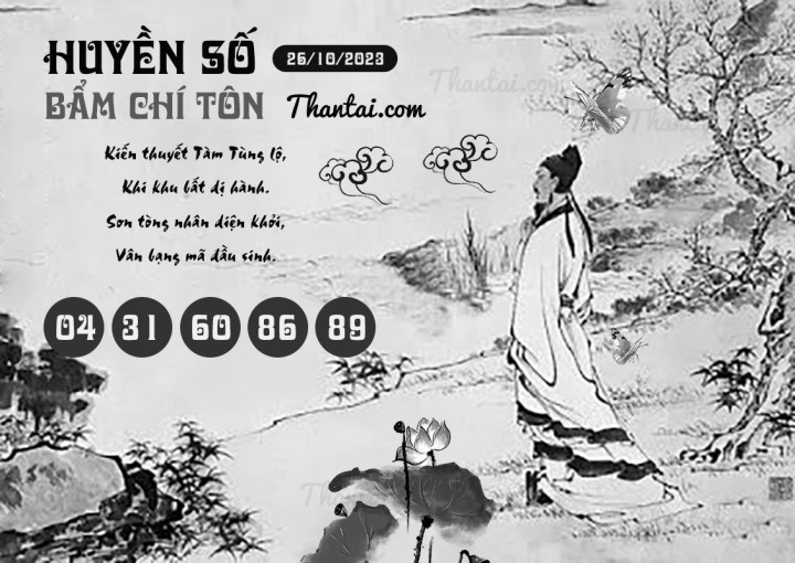 HUYỀN SỐ BẨM CHÍ TÔN 11/10/2023