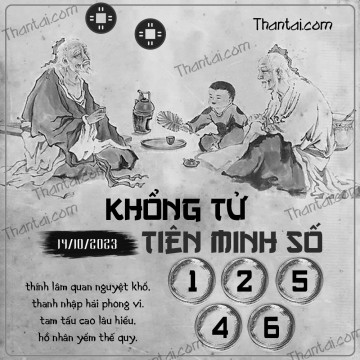 KHỔNG TỬ TIÊN MINH SỐ 14/10/2023