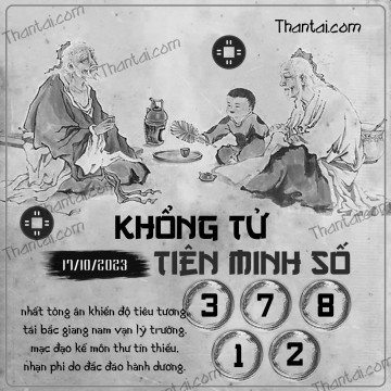 KHỔNG TỬ TIÊN MINH SỐ 17/10/2023