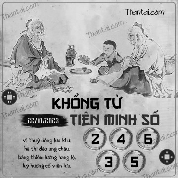 KHỔNG TỬ TIÊN MINH SỐ 22/10/2023