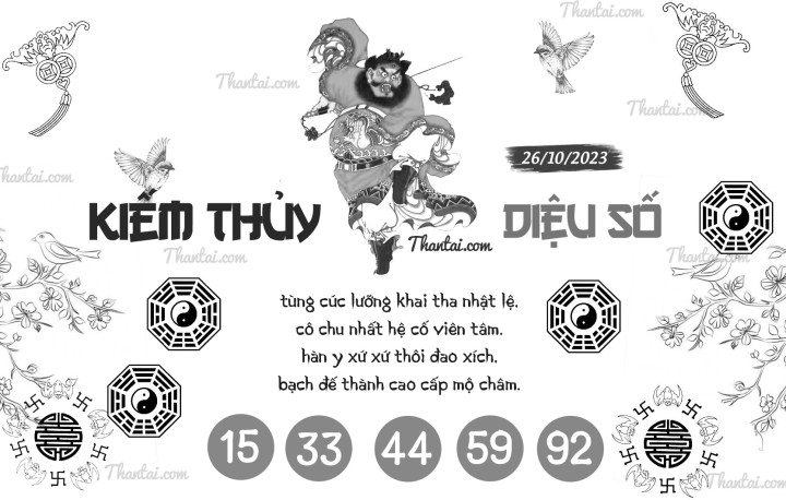 KIẾM THỦY DIỆU SỐ 11/10/2023