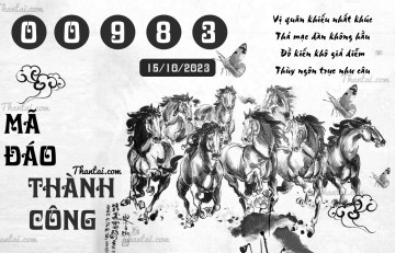 MÃ ĐÁO THÀNH CÔNG 15/10/2023