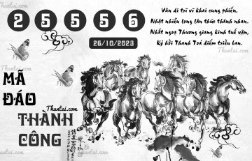 MÃ ĐÁO THÀNH CÔNG 26/10/2023