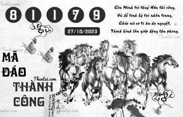 MÃ ĐÁO THÀNH CÔNG 27/10/2023