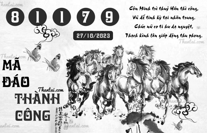 MÃ ĐÁO THÀNH CÔNG 12/10/2023