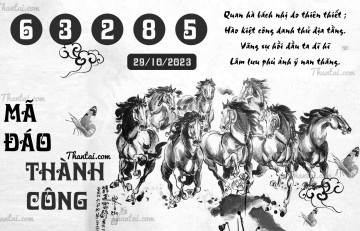 MÃ ĐÁO THÀNH CÔNG 29/10/2023